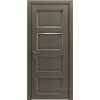 дверне полотно Rodos Style 4 700 мм, напівскло, сірий дуб
