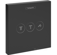 термостат Hansgrohe Shower Select, на 3 споживачі, чорний матовий (15764670)