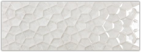 Декор Ecoceramic Ariana 25x70 RLV white