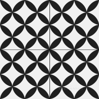 плитка Almera Ceramica Pre. Circle 45x45 black mat