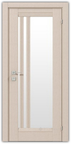 Дверное полотно Rodos Fresca Colombo 600 мм, со стеклом, беленый дуб