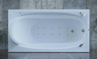 гідромасажна ванна WGT Rialto Arona 180x90 + корпус+рама+злив/перелив (RLTARN180ARLPCW)