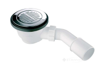 сифон для душового піддону McAlpine хромований, 90 мм, очищення зверху (HC27-CPB)