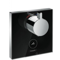 термостат Hansgrohe Shower Select Highflow з окремим висновком для ручного душу чорний/хром (15735600)