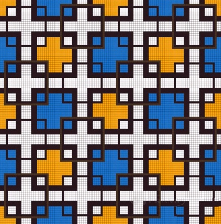 Мозаика Сolibri mosaic Марроканский декор из стеклянной мозаики 127x127 (07_11)