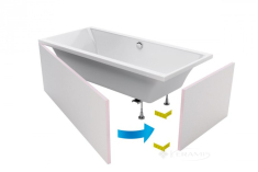 панель на прямокутні ванни Excellent 180 см для монтажу під плитку (OBEX.P.18X85WH)