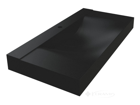 Умывальник Miraggio Fly 1000 Mirastone 100x48 black shine (8813463)