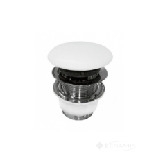 донный клапан Axa керамический Click clack, белый (AF0015)