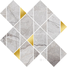 декор Opoczno Stone Hills 29,7x29,7 grey mosaic glossy