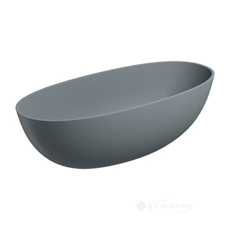 Ванна Omnires Shell 175x78 окремостояща ash grey (SHELL175WWAG)