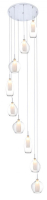 підвісний світильник Azzardo Amber Milano, прозорий, 9 ламп (AZ3102)