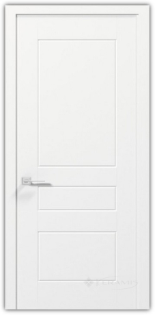 Дверное полотно Rodos Cortes Salsa 600 мм, глухое, белый мат