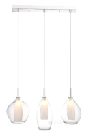 підвісний світильник Azzardo Amber Milano, прозорий, 3 лампи (AZ3075)