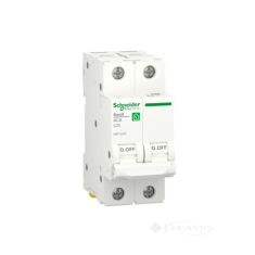 выключатель автоматический Schneider Electric Resi9 модульный, 25 А, 2P, кривая С, 6кА (R9F12225)