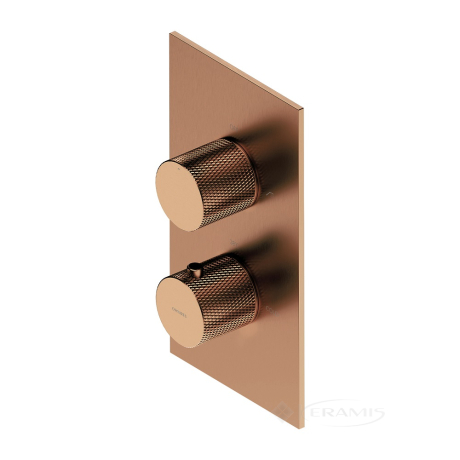 Смеситель для душа Omnires Contour скрытого монтажа, с термостатом, brushed copper (CT8036CPB)