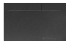 поддон Rea Bazalt Long 80x100 прямоугольный, черный (REA-K3323)