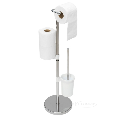 Держатель для туалетной бумаги напольный металлический 58-202Br