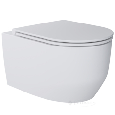 унітаз Devit Art 3.0 підвісний, безободковий з сидінням soft-close, білий (3030140)