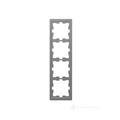 рамка Schneider Electric Merten D-Life 4-пост., нерж. сталь (MTN4040-6536)