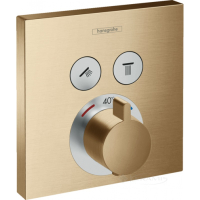 термостат Hansgrohe Shower Select 2 споживача, бронзовий (15763140)