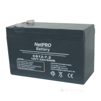 Акумулятор NetPRO CS 12-7,2 NEW (12V/7,2Ah) (bat-netpro-cs-12-7-2n)