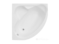 ванна акрилова Polimat Standard 1 кутова, 120x120 біла (00205)