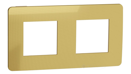 Рамка Schneider Electric Unica New 2 пост., золота, бежева (NU280460)