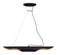 підвісний світильник Wunderlicht Loft, чорний/золотий, 2 лампи (WLC1381-32)
