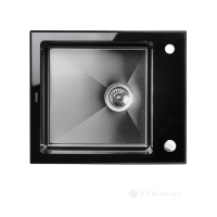 кухонна мийка Platinum Handmade 60x51x20 PVD black glass (SP000034805)